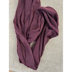 Y2k Apt 9 Plum Sparkle Knit Scarf - New With Tags - Burgundy‎ Metallic Thread